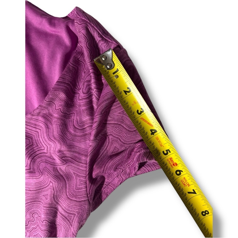 Merrell Light Purple Short Sleeve Waist Cinched Open Back Midi Dress - Picture 13 of 15